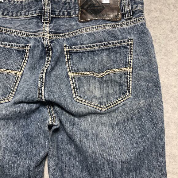 Rock & Roll Double Barrel Jeans Mens 33x31 Straight Leg Relaxed Fit Cowboy Denim - Picture 12 of 16